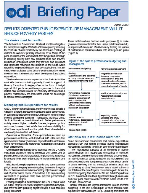 First page of publication