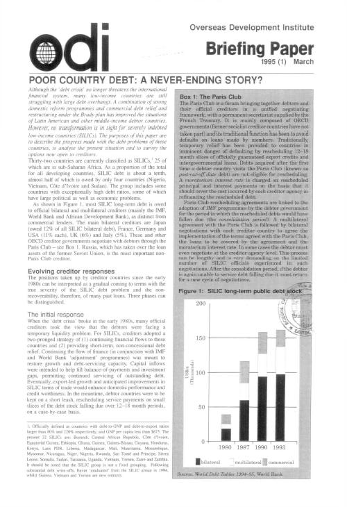 First page of publication