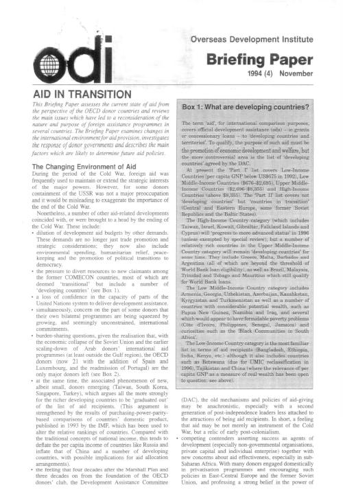 First page of publication