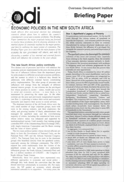 First page of publication