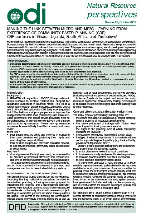 First page of publication