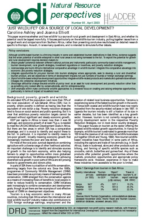 First page of publication