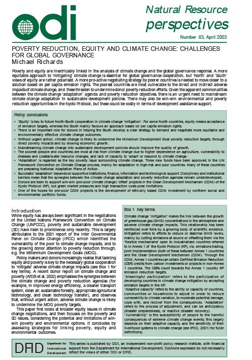 First page of publication