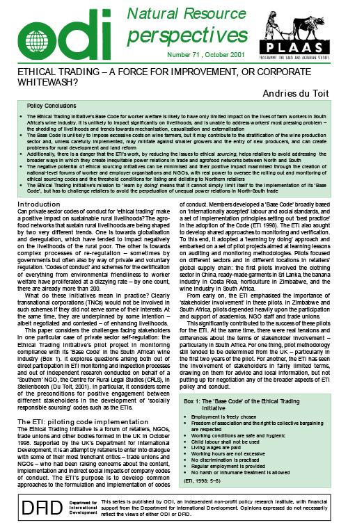 First page of publication