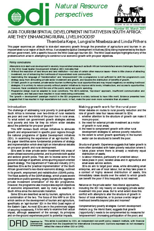 First page of publication