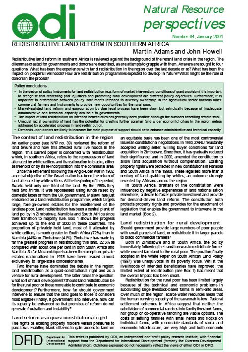 First page of publication