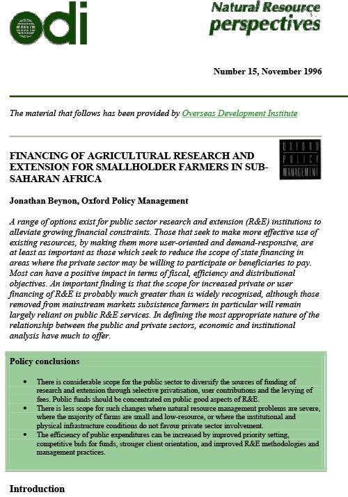 First page of publication