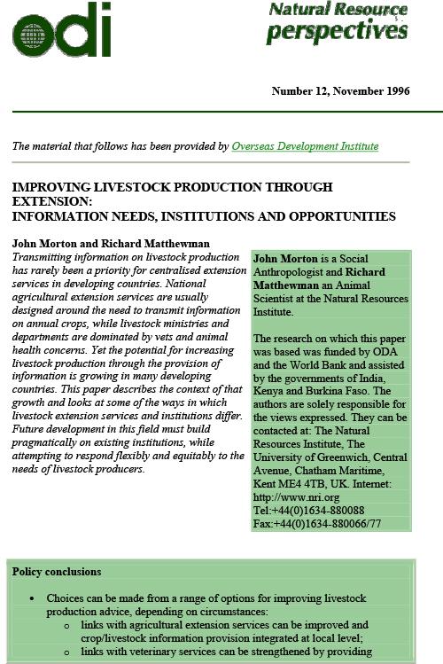 First page of publication