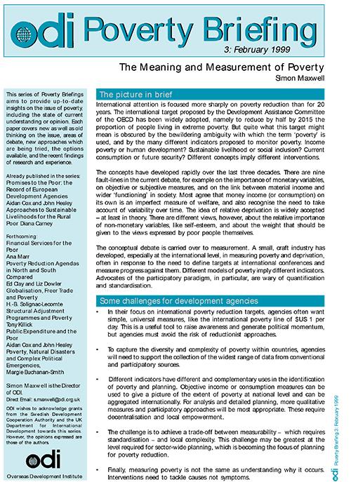 First page of publication