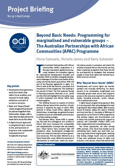 First page of publication