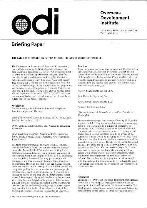 First page of publication