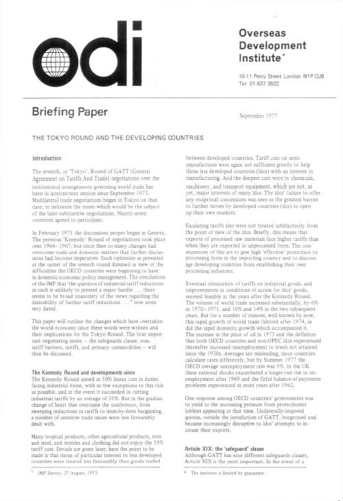 First page of publication