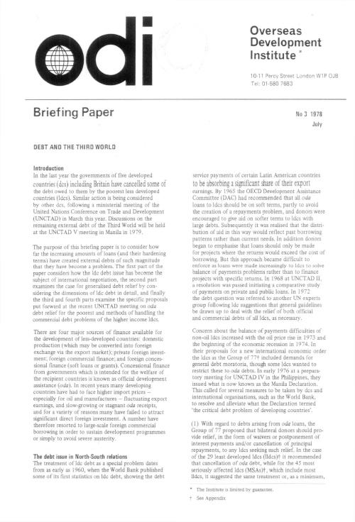 First page of publication