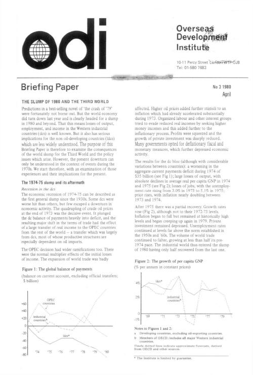 First page of publication