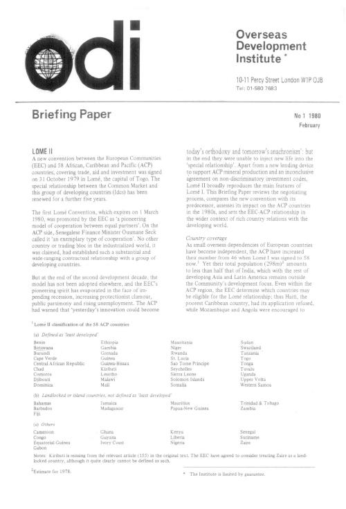 First page of publication