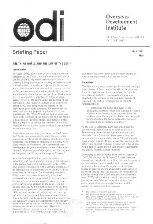 First page of publication