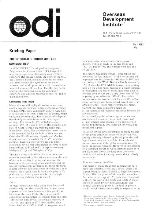 First page of publication