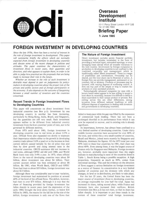 First page of publication