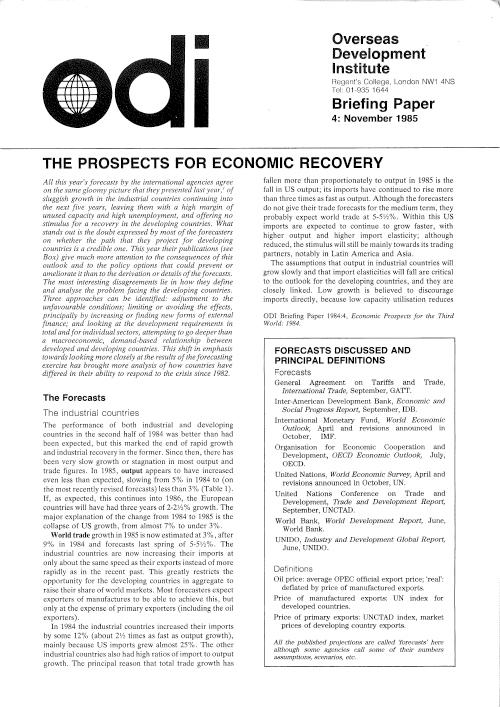 First page of publication