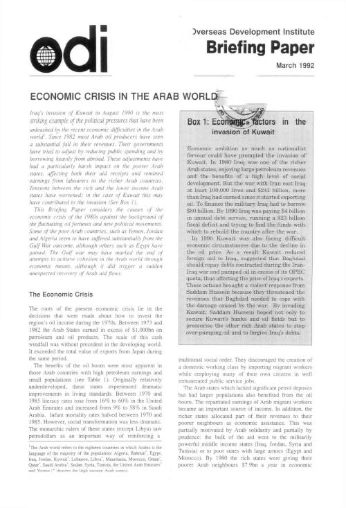 First page of publication